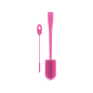 Preview: Becherbürste pink mit kleiner Bürste